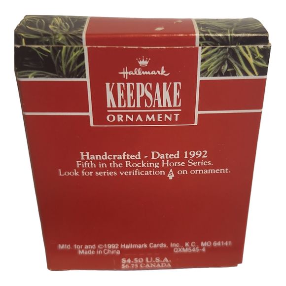 Rocking Horse Hallmark Keepsake Ornament 5th in series 1992 - Picture 13 of 13